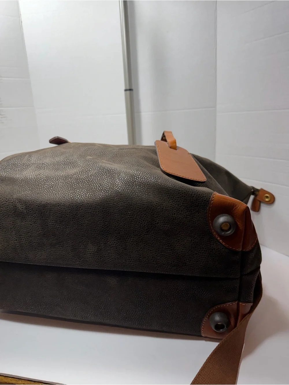 BRIC’S Leather-Trim Olive Canvas Weekender Bag - Men